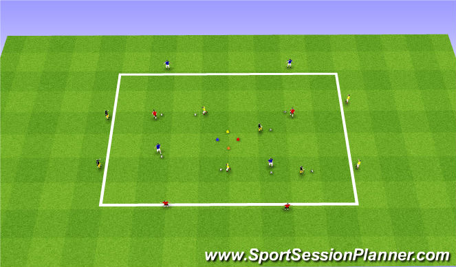 Football/Soccer Session Plan Drill (Colour): Screen 1