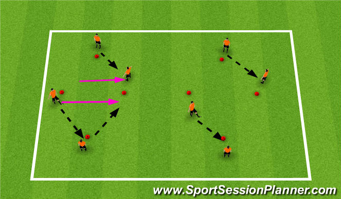 Football/Soccer Session Plan Drill (Colour): Warm Up