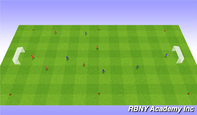 Football/Soccer Session Plan Drill (Colour): Match