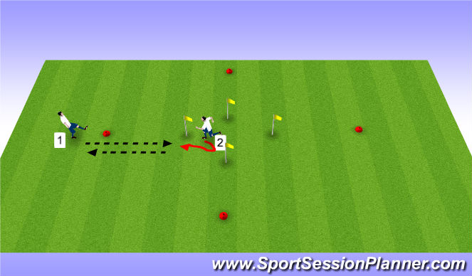 Football/Soccer Session Plan Drill (Colour): Tech