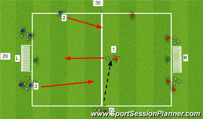 Football/Soccer Session Plan Drill (Colour): Screen 4