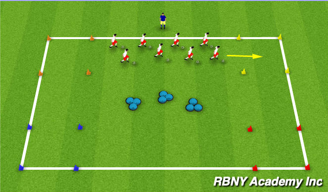 Football/Soccer Session Plan Drill (Colour): Main Theme