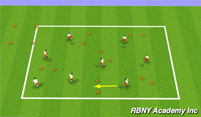 Football/Soccer Session Plan Drill (Colour): Main Theme