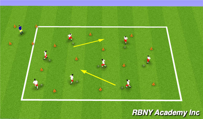 Football/Soccer Session Plan Drill (Colour): Main Theme