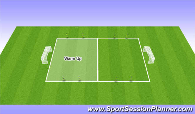 Football/Soccer Session Plan Drill (Colour): Practice Layout