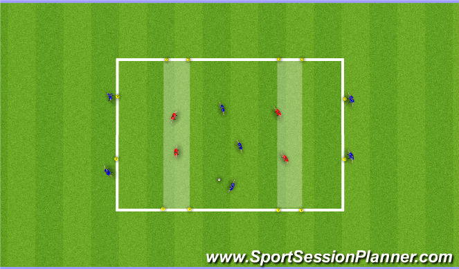 Football/Soccer Session Plan Drill (Colour): Animation 1