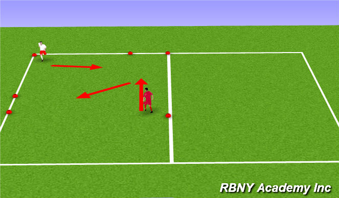 Football/Soccer Session Plan Drill (Colour): Warm up