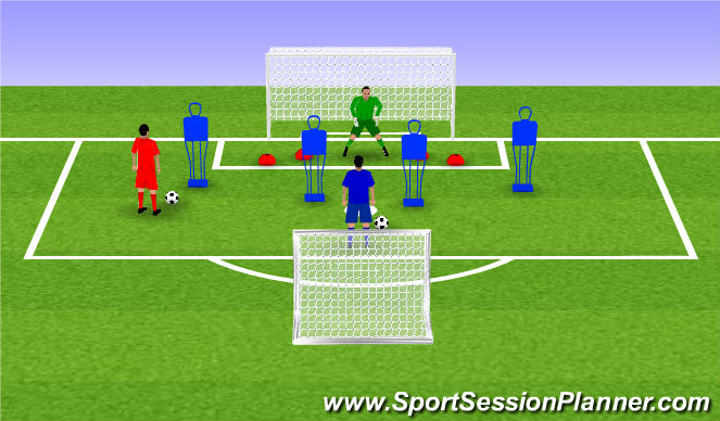 Football/Soccer Session Plan Drill (Colour): Screen 1