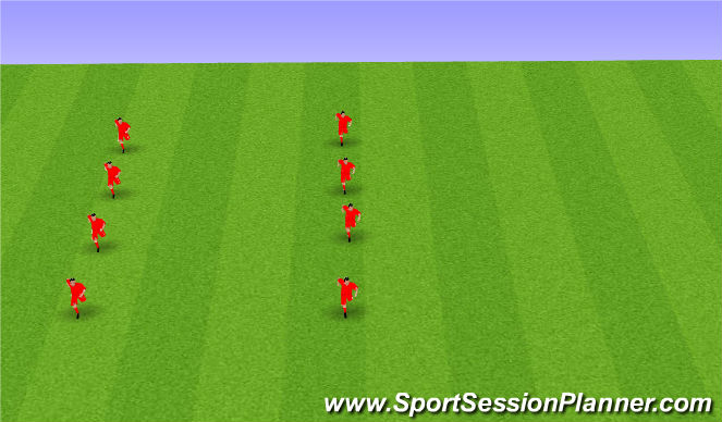 Football/Soccer Session Plan Drill (Colour): Calentamiento