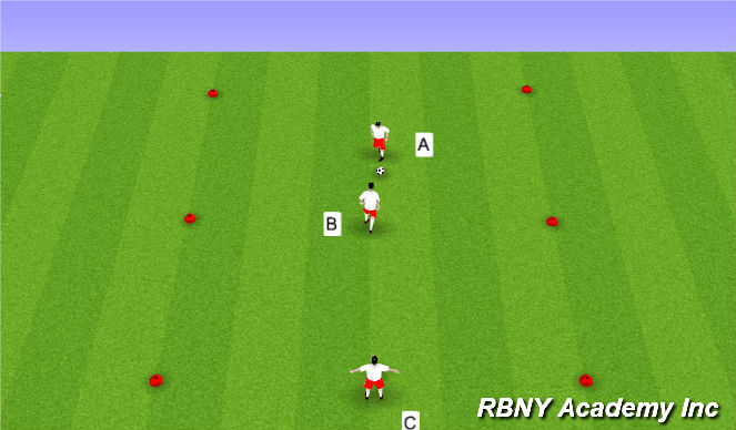 Football/Soccer Session Plan Drill (Colour): 1v1 Opposed