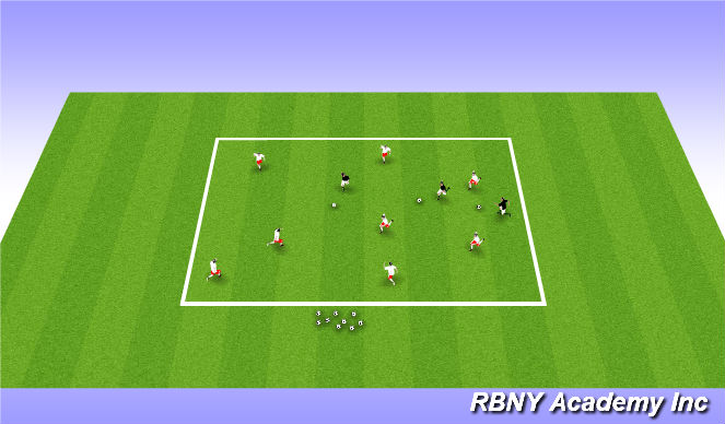 Football/Soccer Session Plan Drill (Colour): GhostBusters