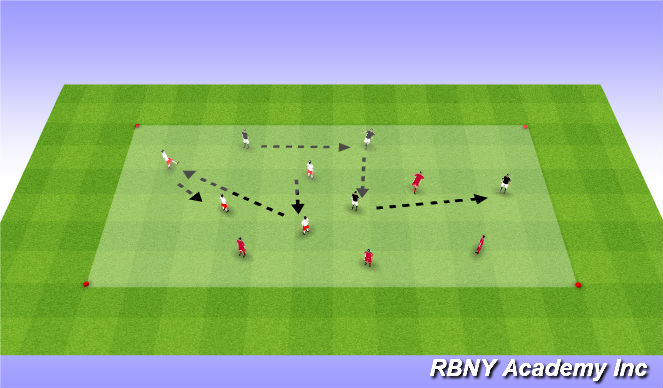 Football/Soccer Session Plan Drill (Colour): Skill Development