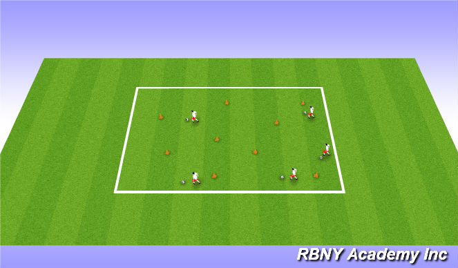 Football/Soccer Session Plan Drill (Colour): Finding Nemo