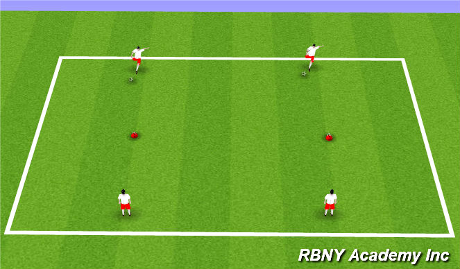 Football/Soccer Session Plan Drill (Colour): Warm up