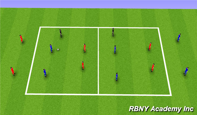 Football/Soccer Session Plan Drill (Colour): Screen 3