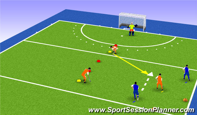 Hockey Session Plan Drill (Colour): tempo