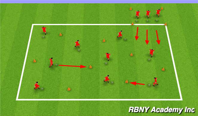 Football/Soccer Session Plan Drill (Colour): Main Theme