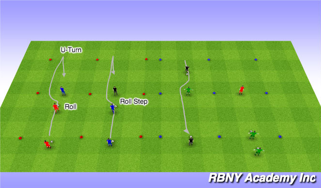 Football/Soccer Session Plan Drill (Colour): Intro