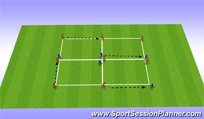 Football/Soccer Session Plan Drill (Colour): Movement and Coordination / Soccer technique “LOVE” the ball