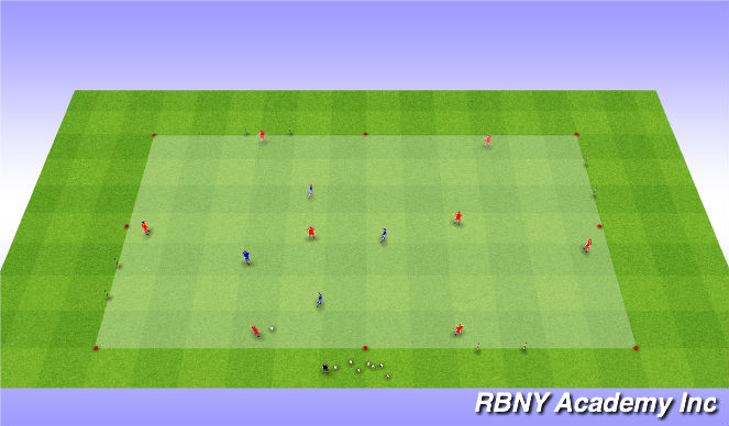 Football/Soccer Session Plan Drill (Colour): Main Activity - Liverpool Rondo