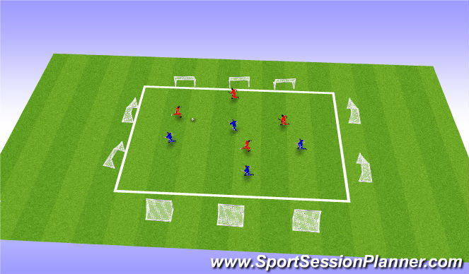 Football/Soccer Session Plan Drill (Colour): Movement and Coordination / Soccer technique “LOVE” the ball