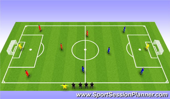 Football/Soccer Session Plan Drill (Colour): Tournament