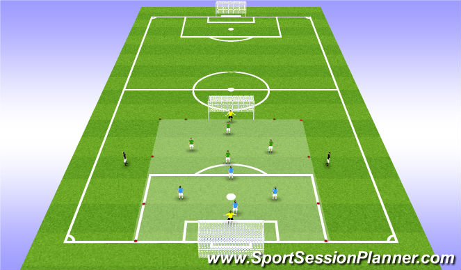 Football/Soccer Session Plan Drill (Colour): Screen 4