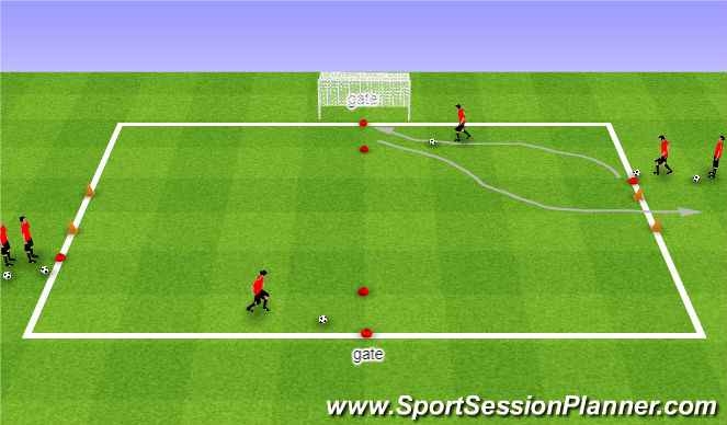 Football/Soccer Session Plan Drill (Colour): Activity 2