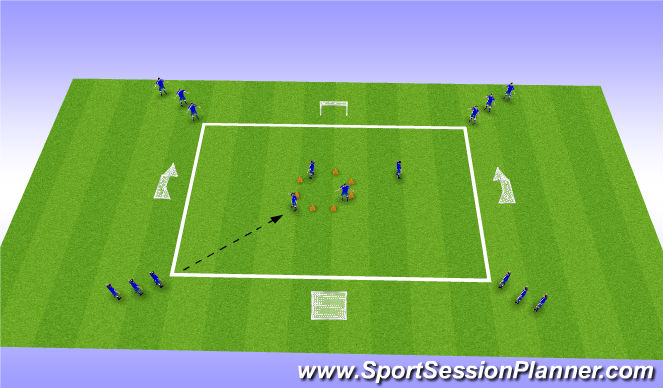 Football/Soccer Session Plan Drill (Colour): Screen 1