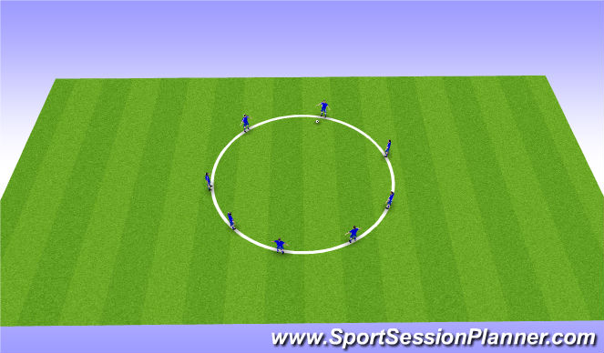 Football/Soccer Session Plan Drill (Colour): Pass & Rec I
