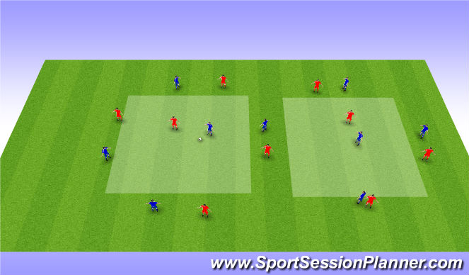 Football/Soccer Session Plan Drill (Colour): Part 2b