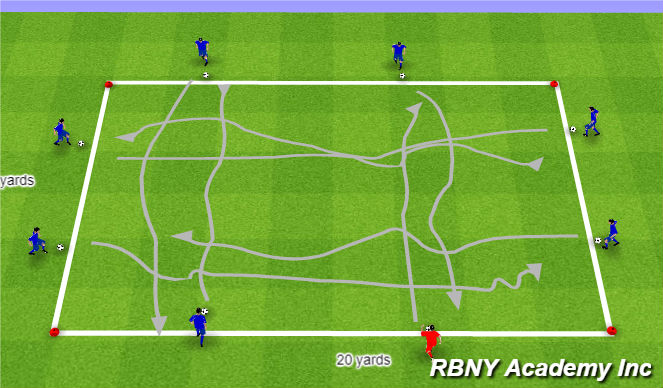 Football/Soccer Session Plan Drill (Colour): Introduction (15min)