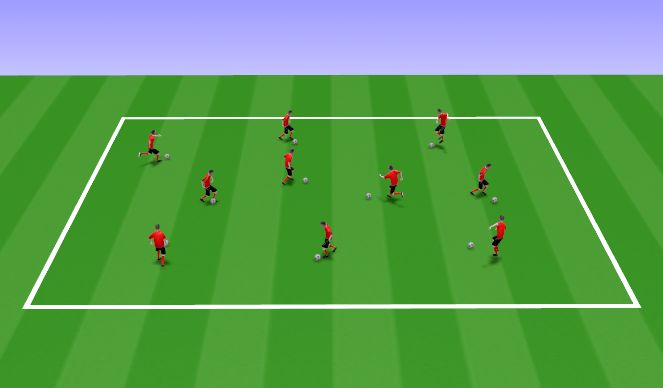 Football/Soccer Session Plan Drill (Colour): Activity I: Warm-up