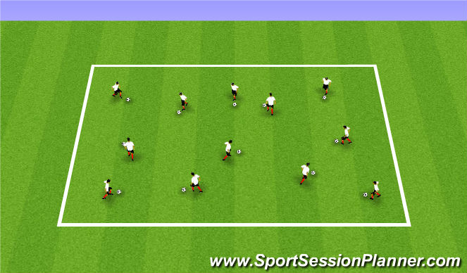 Football/Soccer Session Plan Drill (Colour): Individual Footskills