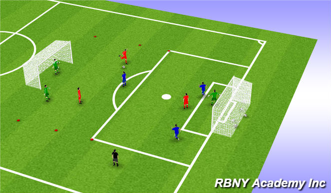 Football/Soccer Session Plan Drill (Colour): Tournament