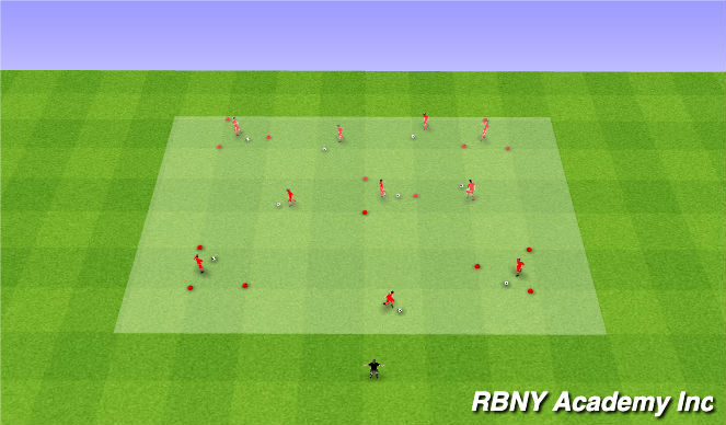 Football/Soccer Session Plan Drill (Colour): Into - Triangles