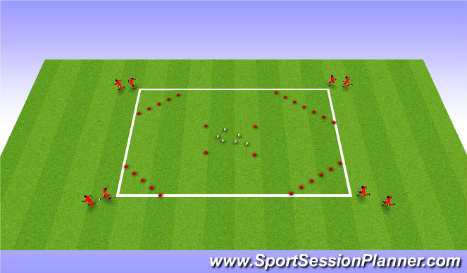 Football/Soccer Session Plan Drill (Colour): General Movement
