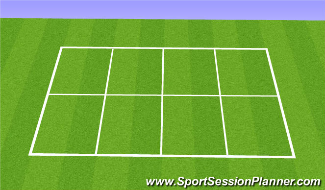 Football/Soccer Session Plan Drill (Colour): 6v6+2 Targets