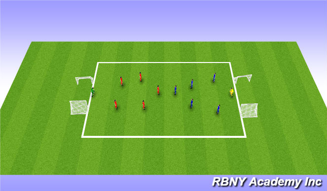 Football/Soccer Session Plan Drill (Colour): final game