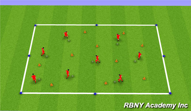 Football/Soccer Session Plan Drill (Colour): Partner Tag