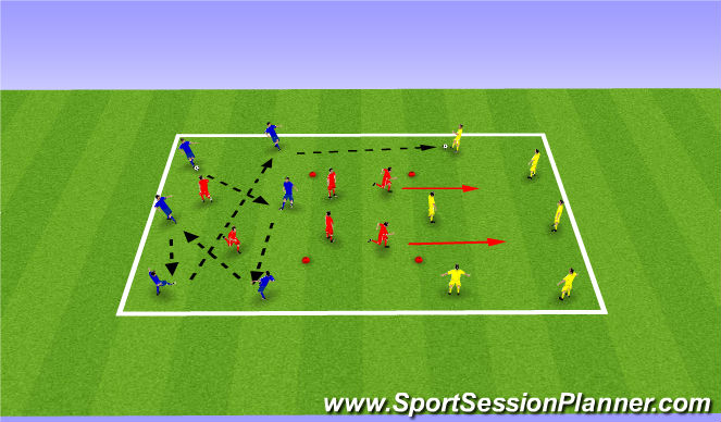 Football/Soccer Session Plan Drill (Colour): Activity 1