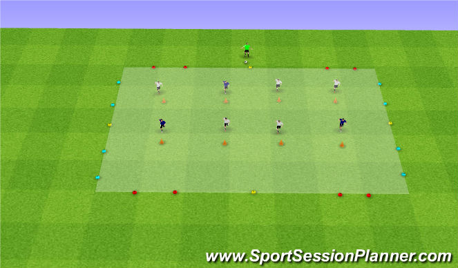Football/Soccer Session Plan Drill (Colour): YTP Touches