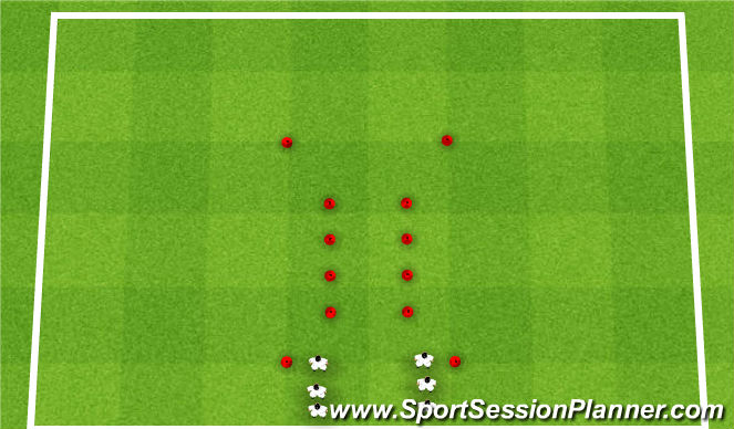Football/Soccer Session Plan Drill (Colour): CPT Warm Up