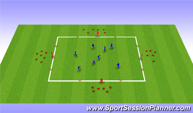 Football/Soccer Session Plan Drill (Colour): Activity 1