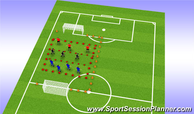 Football/Soccer Session Plan Drill (Colour): Part