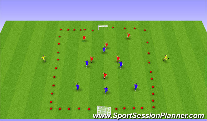Football/Soccer Session Plan Drill (Colour): Amplitud