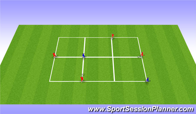 Football/Soccer Session Plan Drill (Colour): Warm Up