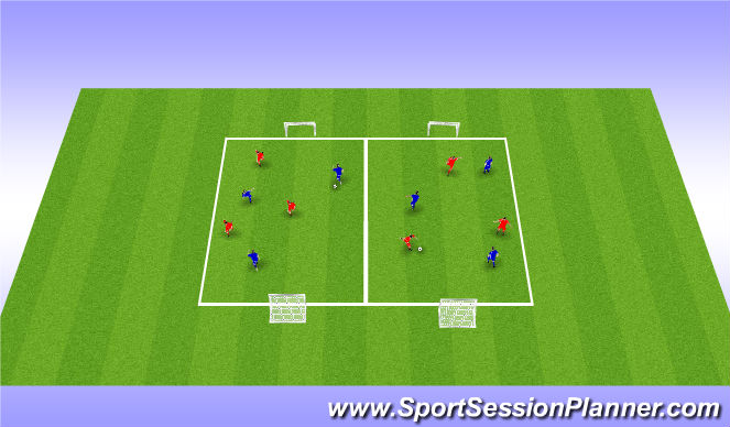 Football/Soccer Session Plan Drill (Colour): Actvity 3
