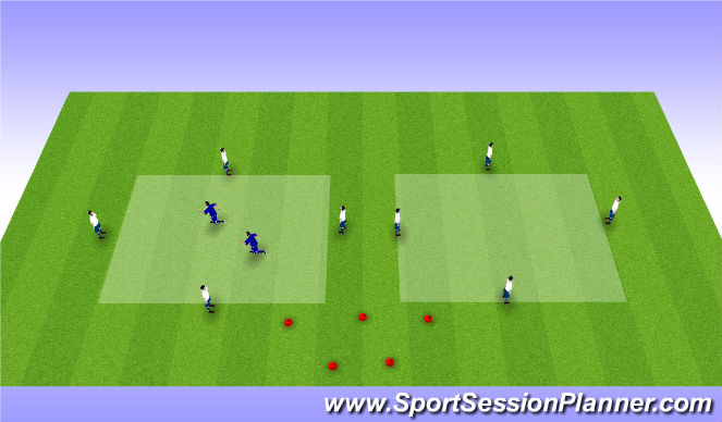 Football/Soccer Session Plan Drill (Colour): Rondo