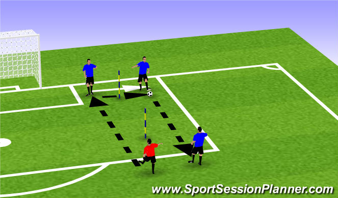 Football/Soccer Session Plan Drill (Colour): Distro Warm-up